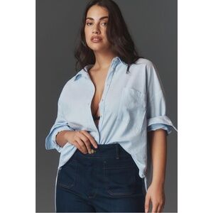 Maeve Sky Blue Button Down Shirt